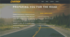 Desktop Screenshot of champion-driving.com